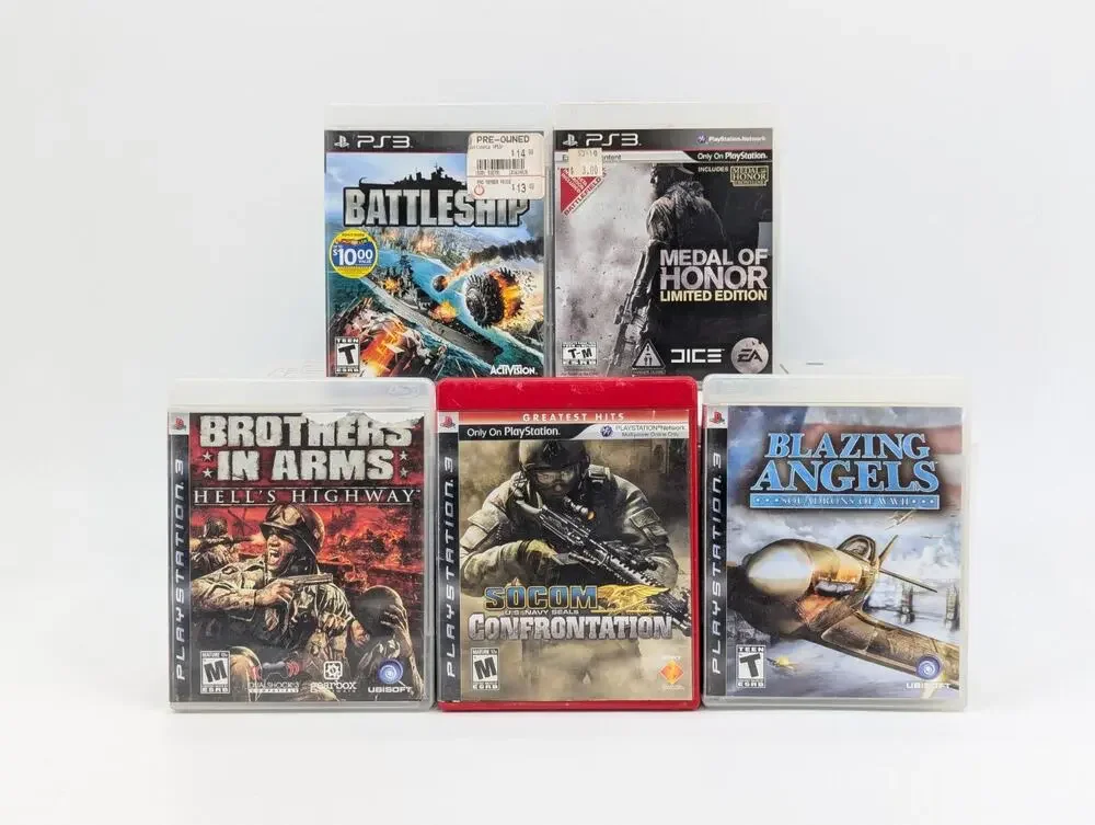 PS3 PlayStation 3 Battleship Brothers in Arms Socom Medal of Honor Blazing Angel